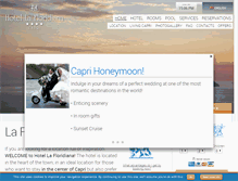 Tablet Screenshot of lafloridiana-capri.com